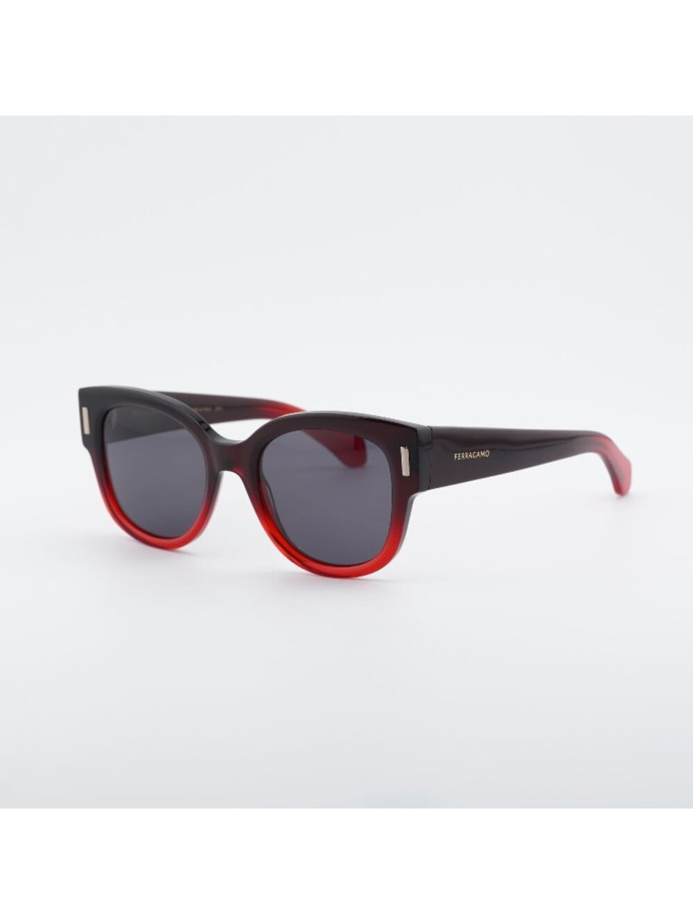 Salvatore Ferragamo SF2007S 615 Sunglasses - Red Butterfly Frame, Grey Lenses